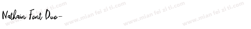 Nathain Font Duo字体转换